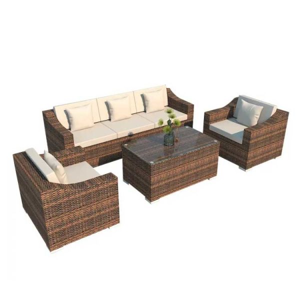 1.6M Outdoor Corner Sofa Set Sectional Sofa Garden Furniture