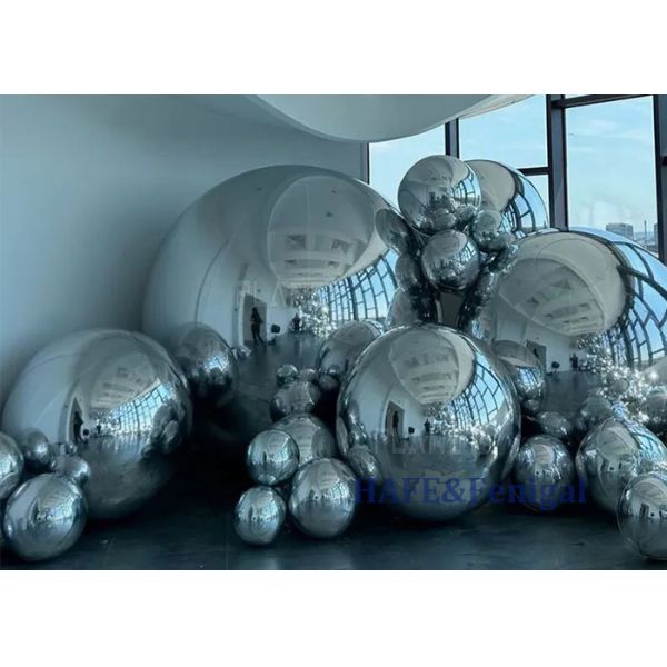 Event Decoration Inflatable PVC Floating Sphere Mirror Balloon Disco Shinny