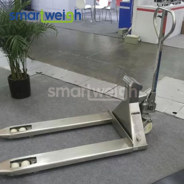 Precision Mobile Hand Pallet Jack Weight Scale Waterproof Stainless Steel 2000Kg Capacity