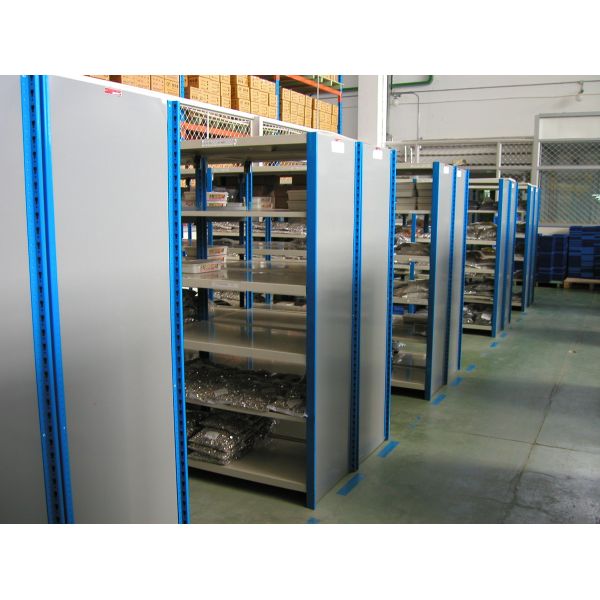 cold rolled steel boltless shelf light duty rack with side panel , spacy system