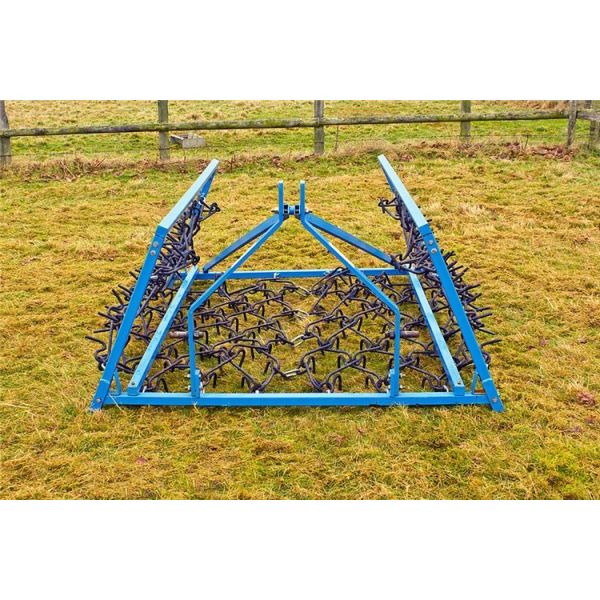 Mounted Grass Drag Chain Harrow Green 1-2m Length Pull Behind Drag Harrow
