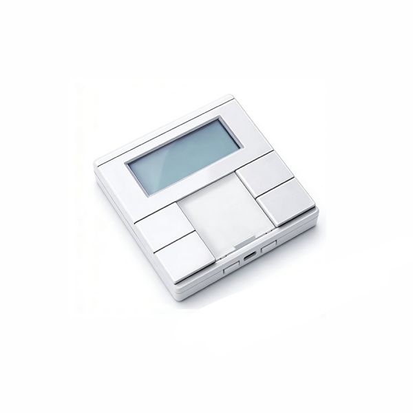 MTN6212-0325 KNX 2-Gang Plus Push-button with Room Temp Control White Glossy 4 Buttons