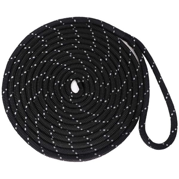 Double Braided Marine Nylon Reflective Dock Line Boat Anchor Line