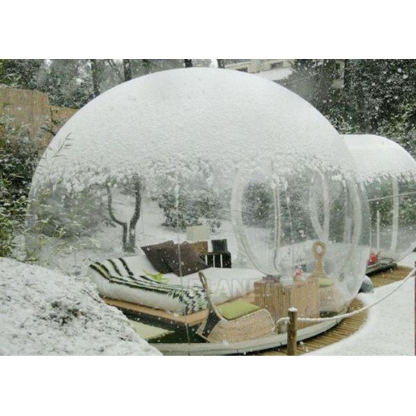 Outside Transparent Bubble Room Tent 3M / 4M / 5M / 6M Dia Or Customized Size