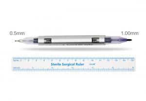 Cheap Surgical Skin Marker Pen / 1.0mm Fiber Nib Skin Marker Pen For Permanent Makeup Eyebrow for sale