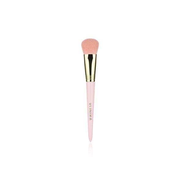 Vonira Beauty Angled Buffer Foundation Brush with Vegan Cruelty Free Taklon Synthetic Hair and Recyclable Birch Wooden Handle