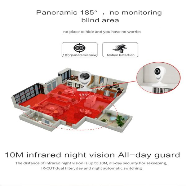EC8 HD 720P Mini Wifi IP Camera Wireless P2P Baby Monitor Network Remote CCTV Surveillance DVR Camera Playback on App