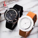 Black Marble Face Watch Mens Genuine Leather Straps Water Resistant 3 Atm