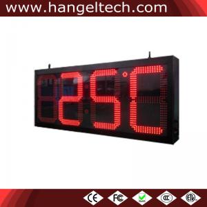 24 Inches Digit Outdoor Large Digital LED Time And Temperature Sign