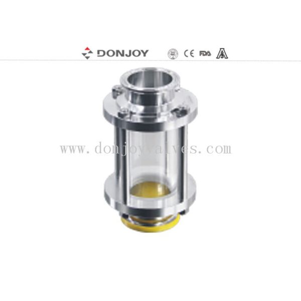 Clamp type SS Inline sight glass with high quality tempered glass 10 bar max