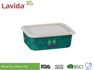 Cheap Disposable Bamboo Fiber Storage Box Environmental Friendly With Food Grade Printing for sale
