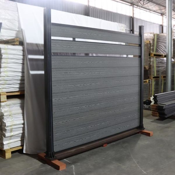 3D Composite Wpc Fence Board Fireproof Wood Grain Waterproof Outdoor