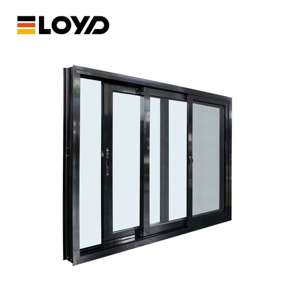 Exterior Window Glass Slider Hurricane Impact Thermally Broken Aluminum Windows