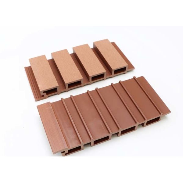 Fireproof WPC Outdoor Wall Panel Wood Plastic Composite Co Extrusion Cladding