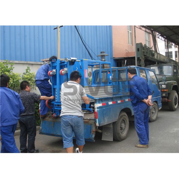 Easy Loading Vertical Mast Lift Mobile Elevated Platform For One Person