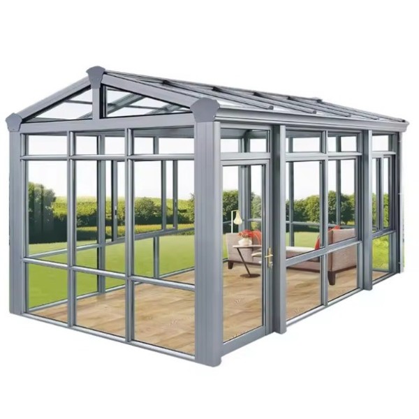 Modern Design Free Standing Waterproof Aluminum Frame Glass House Prefab Green House