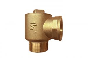 Cheap Forging Brass No-Return Check Angle Valve IPS Male x Female Thread for sale