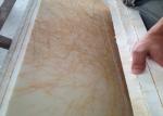 Custom Cut Golden Spider Marble Floor Slabs For Corridor / Balcony