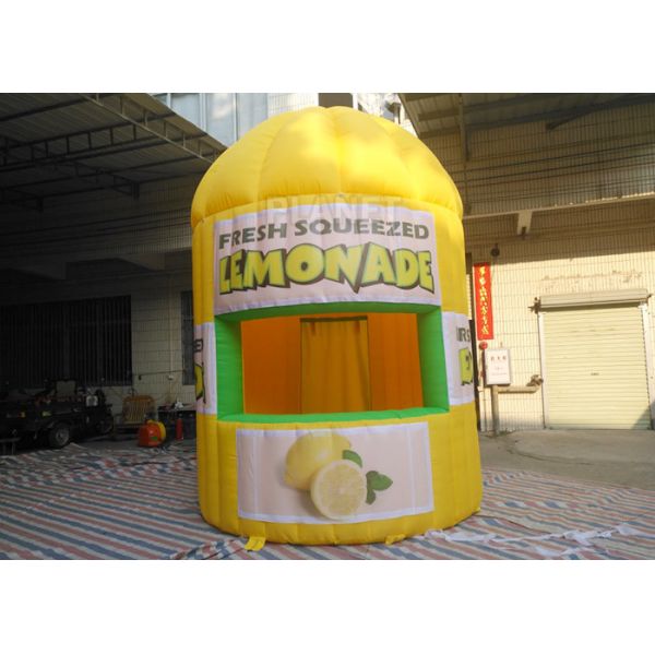 Yellow Oxford Inflatable Lemonade Booth PLT-063 3 M Dia / 4 M Height