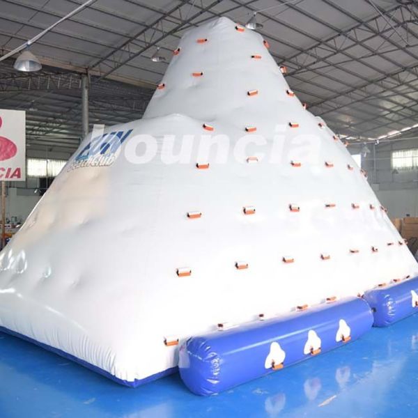 Inflatable Water Climber / Inflatable Iceberg With Big Stainless Steel Anchor Ring