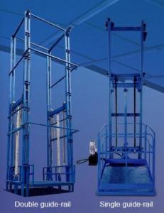 Cheap Heavy Duty Cargo Lift Table Hydraulic Guide Rail Cargo Elevator Lifting Platform for sale