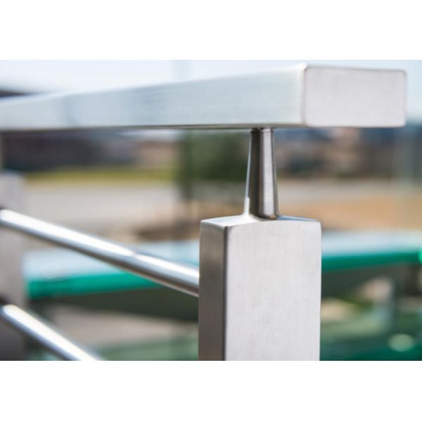 Firmness Stainless Steel Railing / Steel Stair Railing Width Not Exceed 95MM