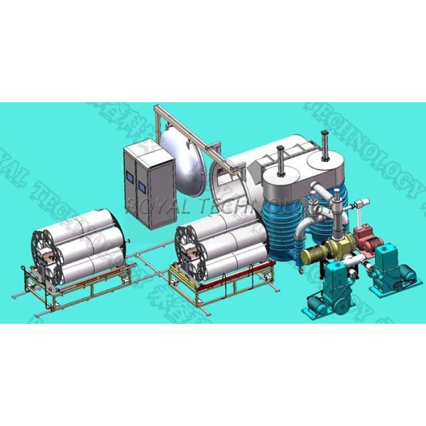 PVD Thermal Evaporation Coating Unit ,  Anti UV Helmet Visors Evaporation Coating System