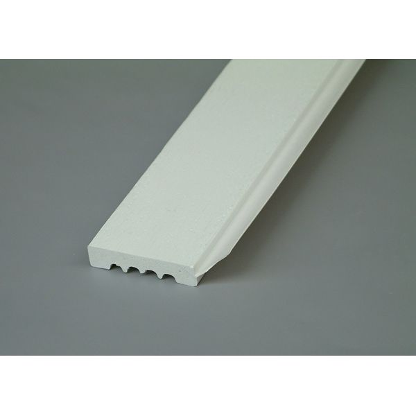 Moisture Proof Foam Decorative Moldings , 8ft Length White Garage Door Stop