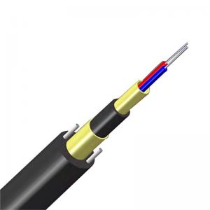 China ADSS 8.5mm Fiber Optic Armoured Cable Central Bundle Tube Structure on sale