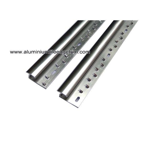 Aluminum Laminate To Carpet Threshold / Trim / Door Strip With Glossy Silver