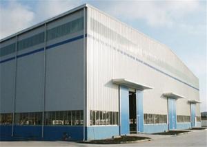 Cheap Large Steel Building Workshop Garage , Metal Auto Repair Shop Buildings for sale