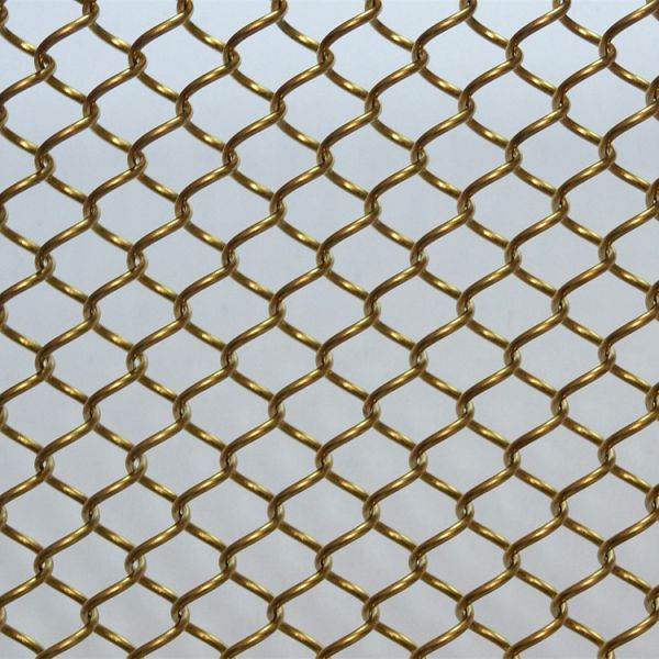 High Strength Ceiling Design Curtain , Lightweight Flexible Wire Mesh Curtain