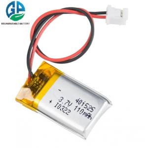 Cheap 401525 Rechargeable Battery Pack 110mah 3000 Mah Rechargeable Lithium Li Ion Lipo Batteries 3.7V for sale