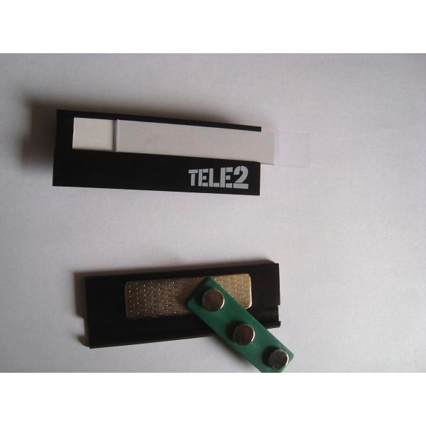 Custom Aluminum Alloy Magnetic Name Badges With Logo Printing Metal Name Tags