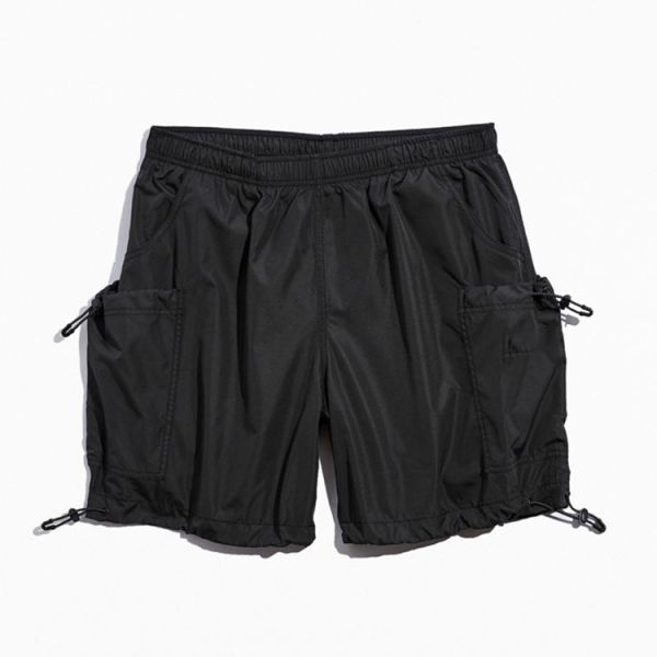 Wholesale Custom LOGO Mens Summer Casual Elastic Waist Short Pants Nylon Cargo Utility Shorts