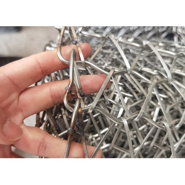 5.4m Width 304 Stainless Steel Spiral Wire Mesh Conveyor Belt With Welded Ends