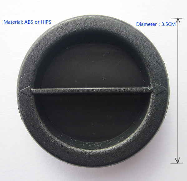 Green material ABS or HIPS lid for piggy bank , money bank , diameter 3.5 cm