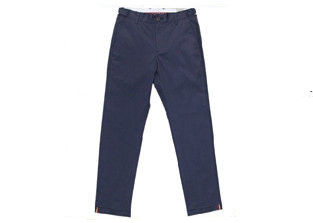 Durable Personalized Stretch Uniform Pants , Resin Buttons Mens Linen Trousers