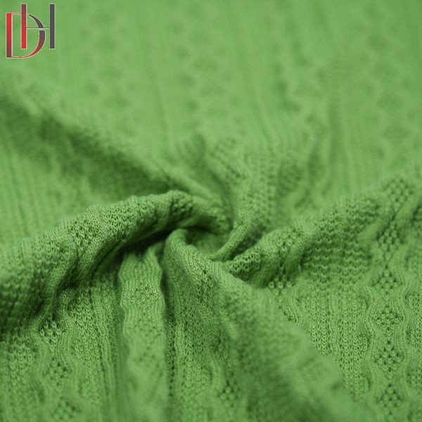 Breathable Jacquard Fabric Anti Static 95 Percent Polyester 5 Percent Spandex Fabric