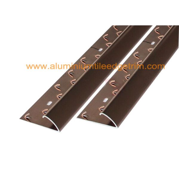 Single Sided Metal Carpet Gripper Strips Chrome Carpet Door Bars Matt Anodised