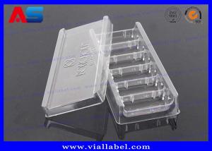 China Clear Transparent Tray Packaging Medication Blister Packs For Glass Vials , Engrave Words Blister on sale