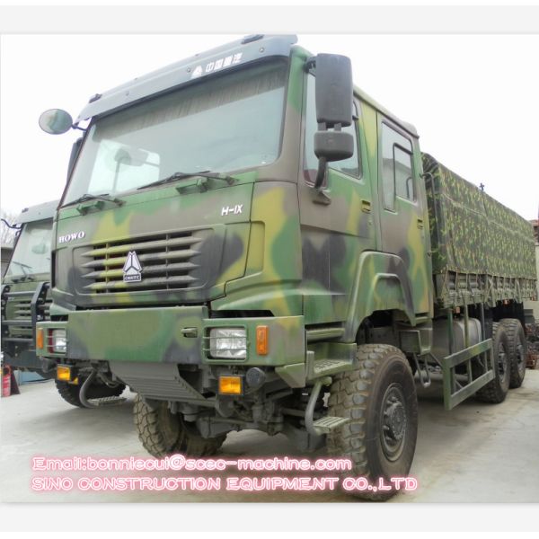 371HP SINOTRUK HOWO Truck 6x6 Cargo Truck Manual Transmission 31 - 40t Capacity