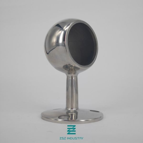 Stainless Steel 304 Handrail Brackets Ends For Staircase Handrail Wall Bracket