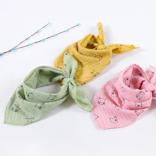 Absorbent Bamboo Muslin Fabric Baby Towels Burping Rags Safety Food Grade