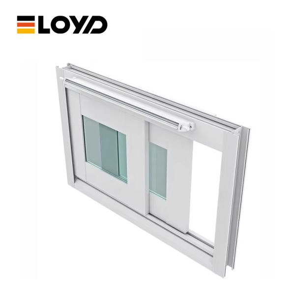 White Commercial Aluminum Windows Sliding Upvc Window OEM