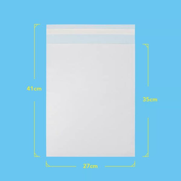 Garment Clear Glassine Paper Bag Non Plastic Gusset For T-Shirt