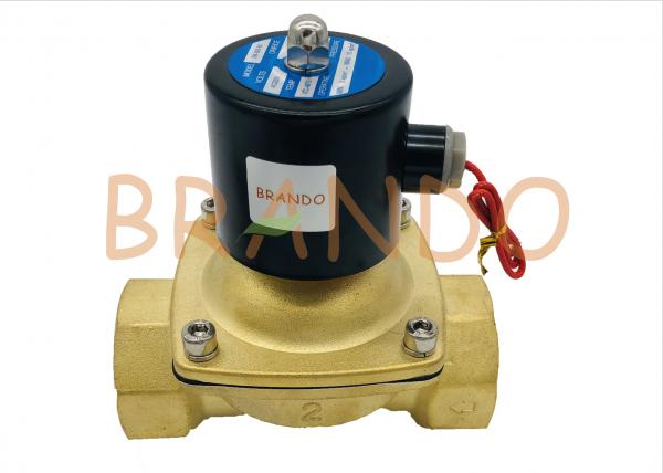 Quality 2 Inch Brass Solenoid Valve 2W-500-50 Direct Acting Diaphragm Structure wholesale