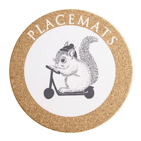 Custom Pattern Shape Non Slip Natural Cork Cup Pad 10 20cm