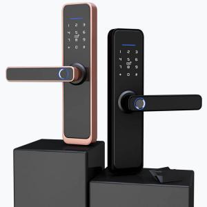 Cheap Biometric Fingerprint Bluetooth Smart Door Locks Tuya App Controlled Door Lock for sale