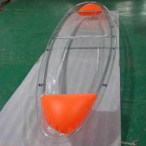 Cheap Clear PC Lightweight Recreational Kayaks , Portable One / Two Man Canoe for sale